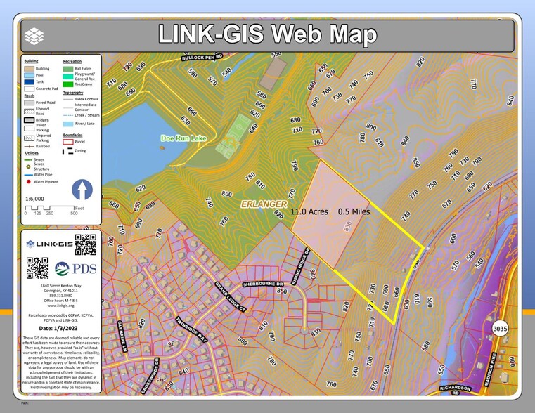 Rising Rdg Dr, Erlanger, KY for sale - Plat Map - Image 1 of 1