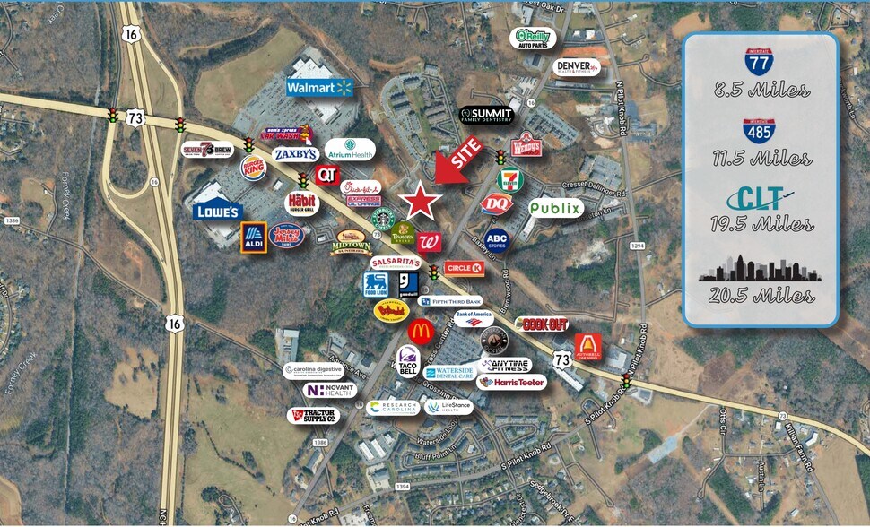 Highway 16 Carolina 73, Denver, NC for lease - Aerial - Image 2 of 8
