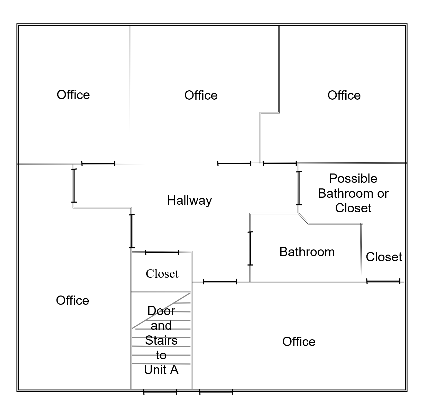 3951-3955 Market St, Wilmington, NC à louer Plan d’étage- Image 1 de 1