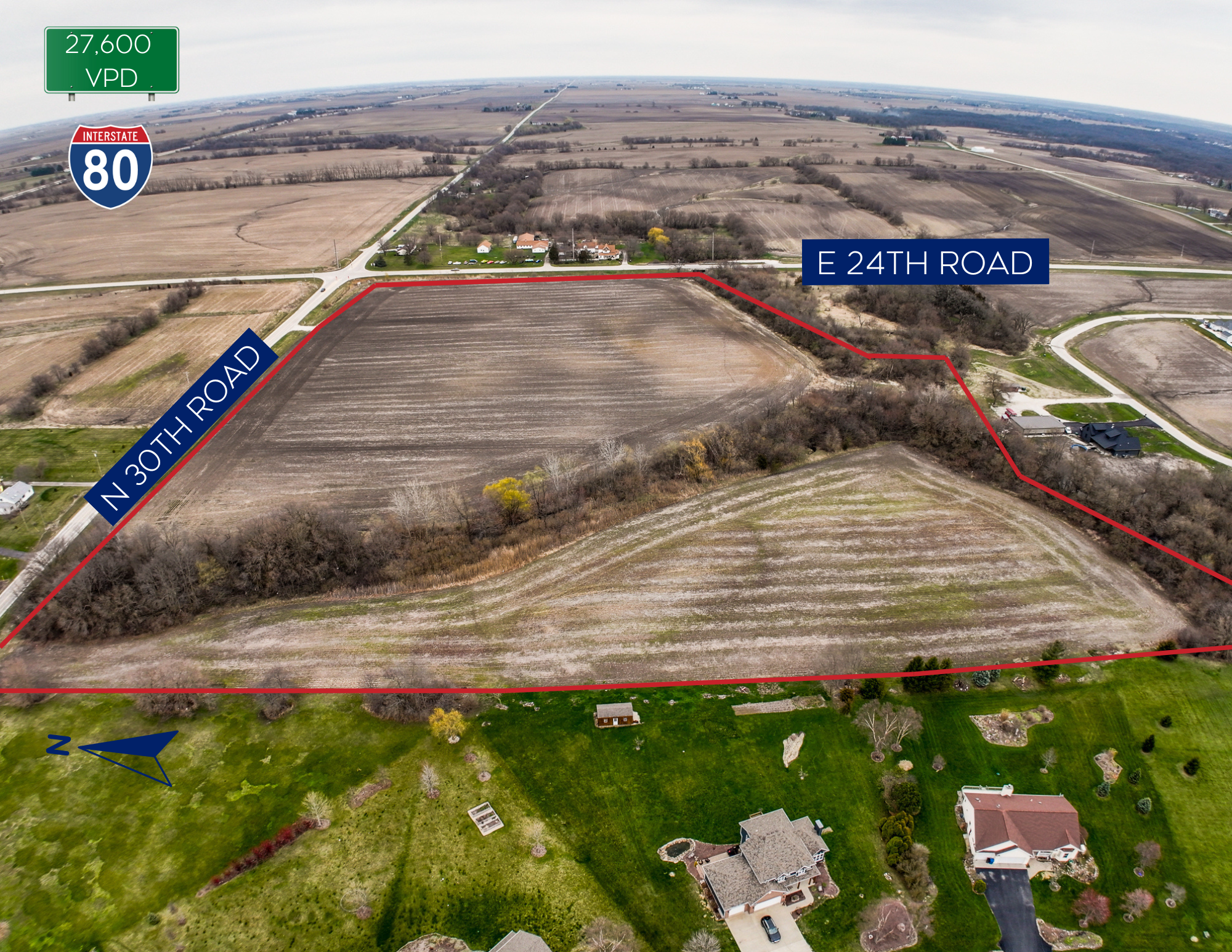 30th Rd, Marseilles, IL for sale Aerial- Image 1 of 24