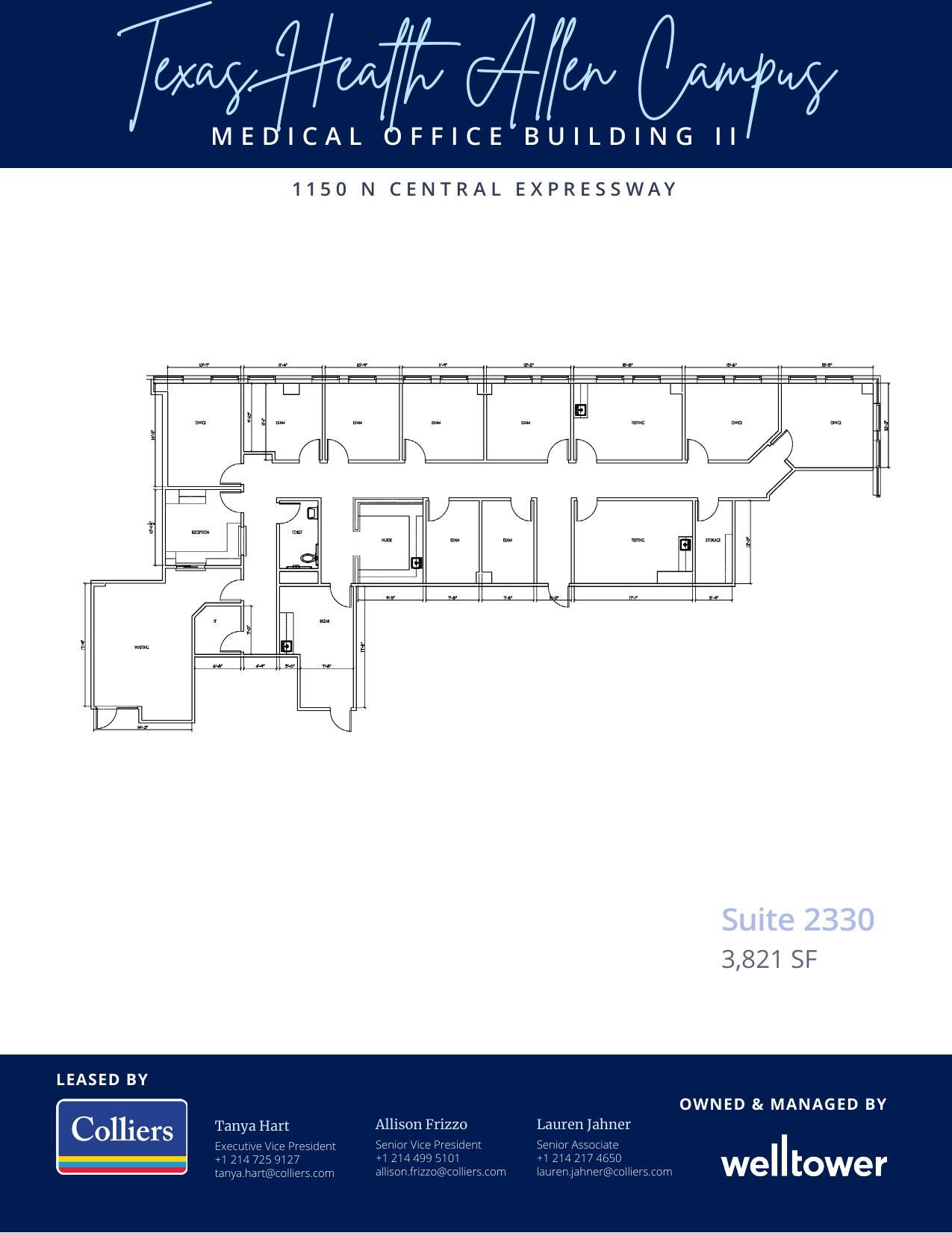 1105 N Central Expy, Allen, TX for lease Floor Plan- Image 1 of 1