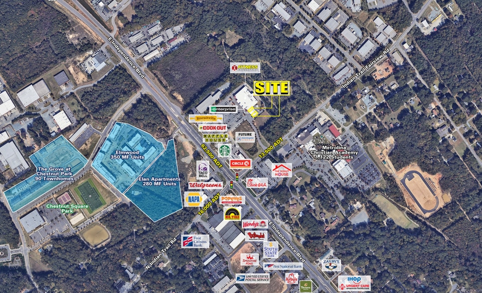 13705-13717 E Independence Blvd, Indian Trail, NC for lease - Building Photo - Image 2 of 15