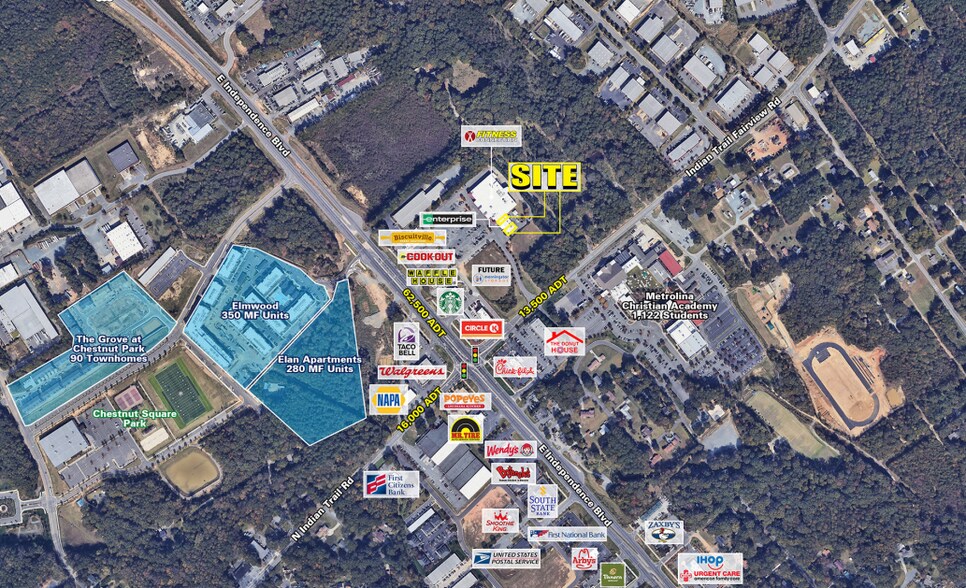 13705-13717 E Independence Blvd, Indian Trail, NC à louer - Photo du bâtiment - Image 2 de 15