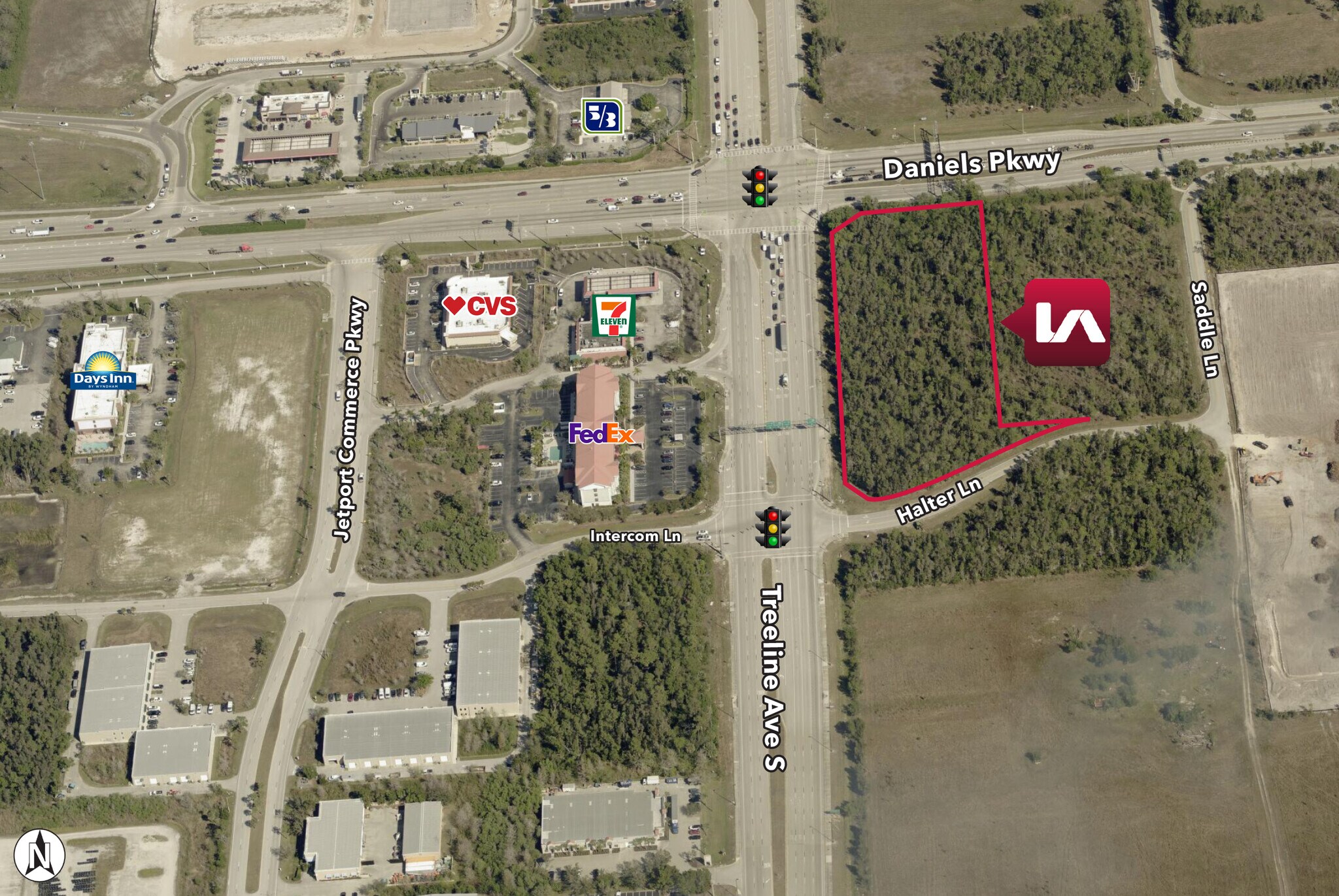 Treeline Ave, Fort Myers, FL à vendre Aérien- Image 1 de 3
