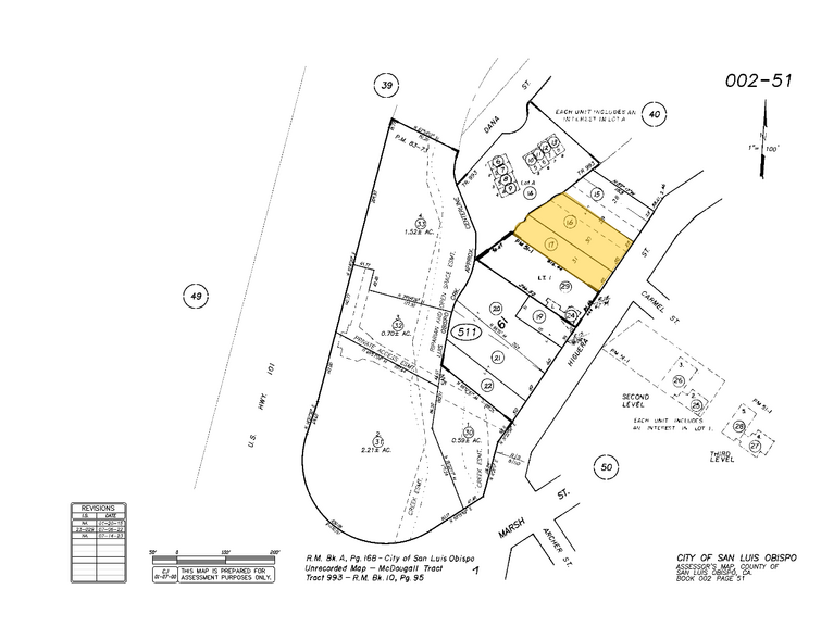 452 Higuera St, San Luis Obispo, CA for sale - Plat Map - Image 2 of 24