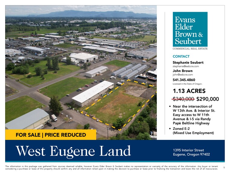 1395 Interior st, Eugene, OR à vendre - Photo du bâtiment - Image 2 de 4