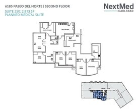 6183 Paseo del Norte, Carlsbad, CA for lease Floor Plan- Image 1 of 1