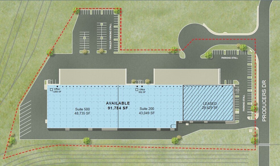 3837 Producers Dr, Stockton, CA à louer - Plan de site - Image 2 de 15
