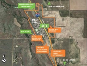 604 1st Ave, Deer Trail, CO - Aérien  Vue de la carte