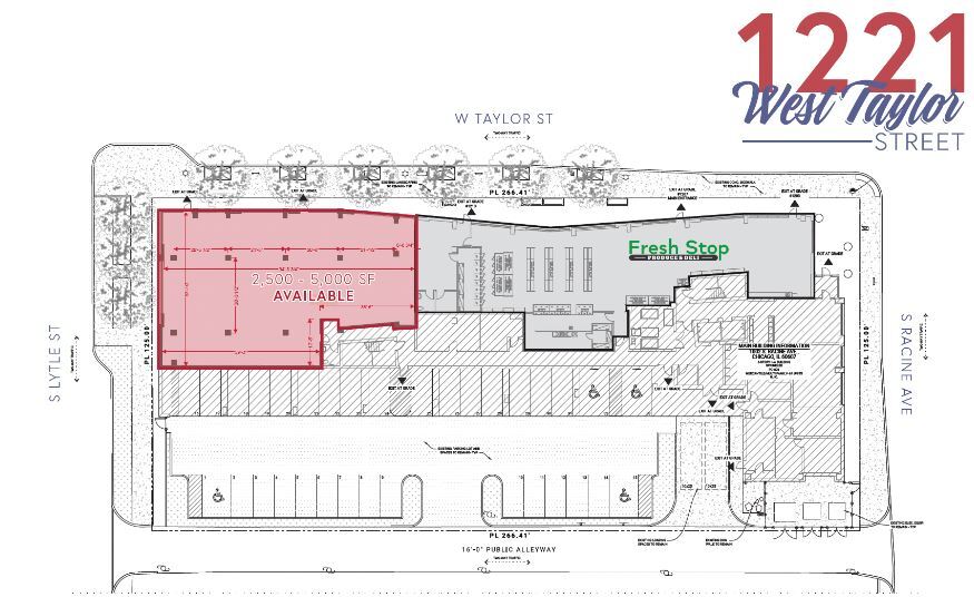1221 W Taylor St, Chicago, IL for lease Floor Plan- Image 1 of 1
