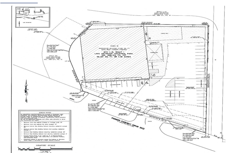 6005 W Pioneer Pky, Arlington, TX à vendre - Plan de site - Image 2 de 4
