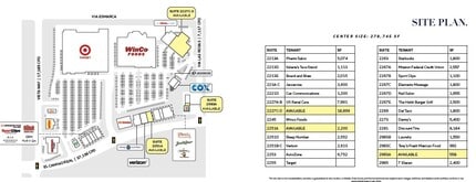 2213-2281 S El Camino Real -, Oceanside, CA à louer Plan de site- Image 1 de 1