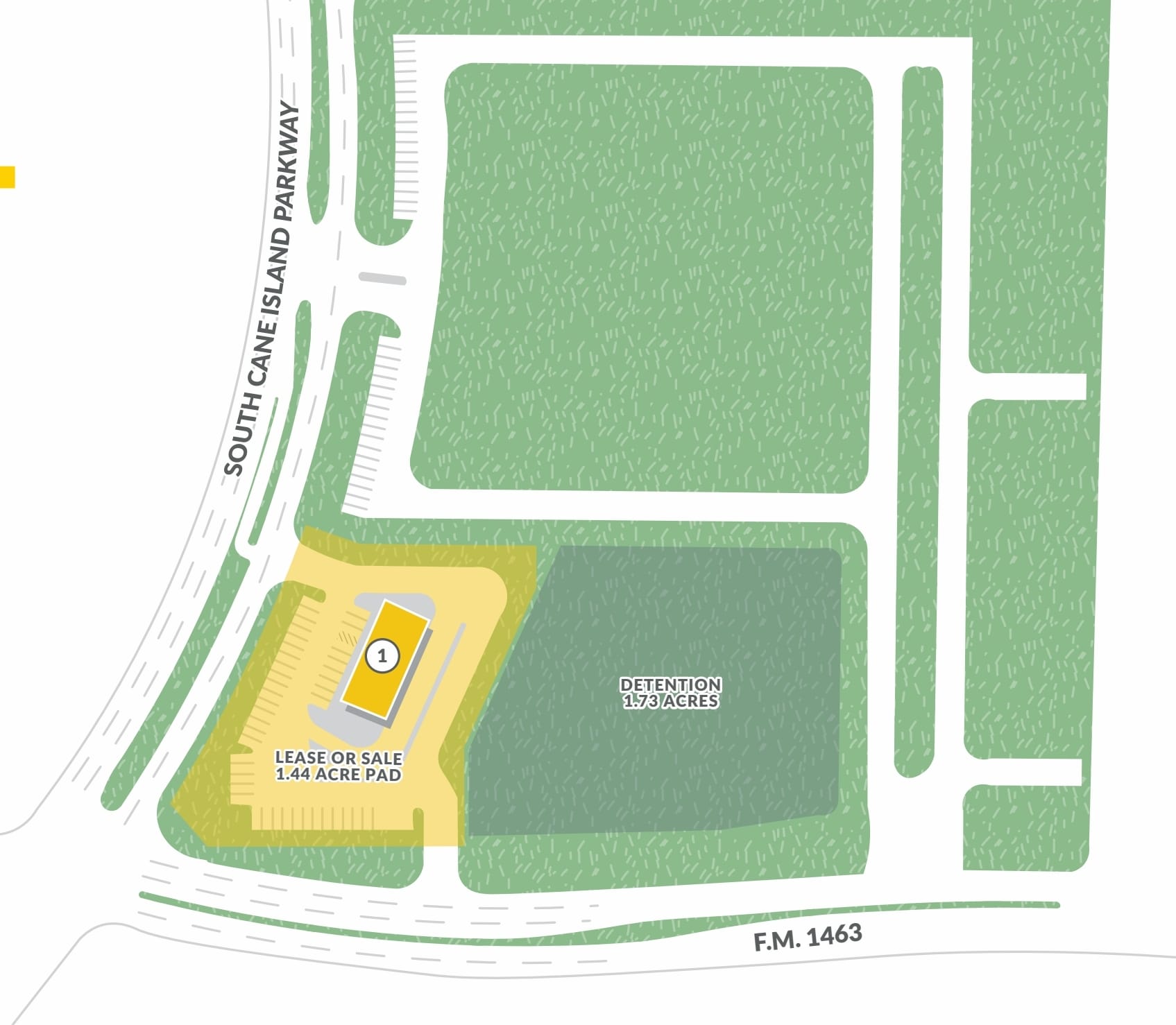 NEC of FM 1463 and S. Cane Island Pkwy, Katy, TX à vendre Plan de site- Image 1 de 2