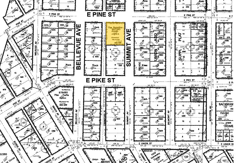 411-425 E Pine St, Seattle, WA à louer - Plan cadastral - Image 2 de 4