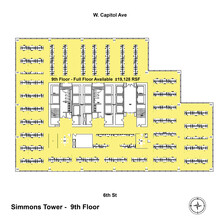 425 W Capitol Ave, Little Rock, AR à louer Plan d  tage- Image 1 de 1