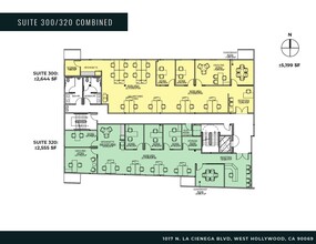 1017 N La Cienega Blvd, West Hollywood, CA à louer Plan d  tage- Image 2 de 2