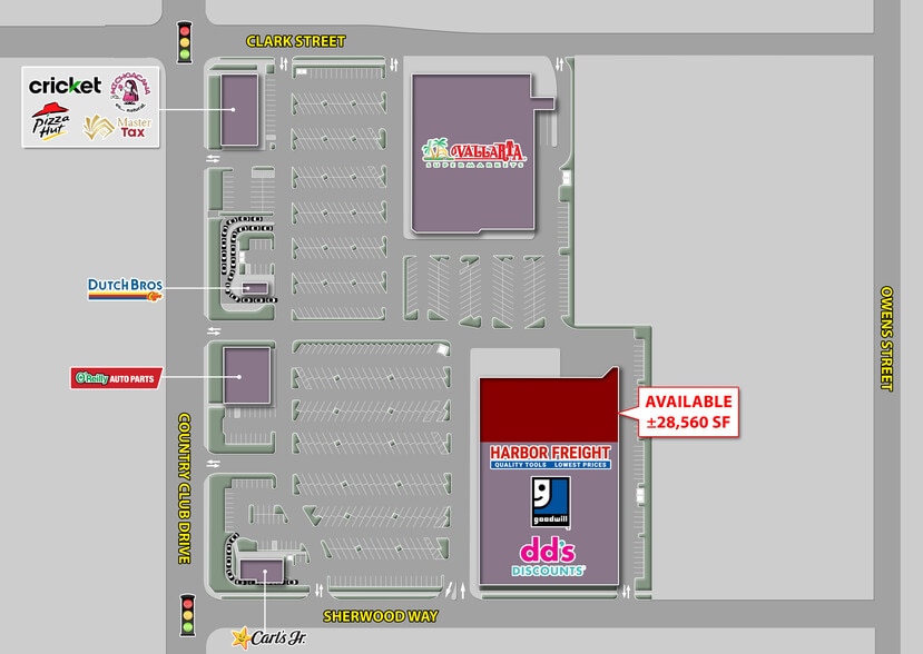 1311-1333 Country Club Dr, Madera, CA for lease - Building Photo - Image 3 of 5