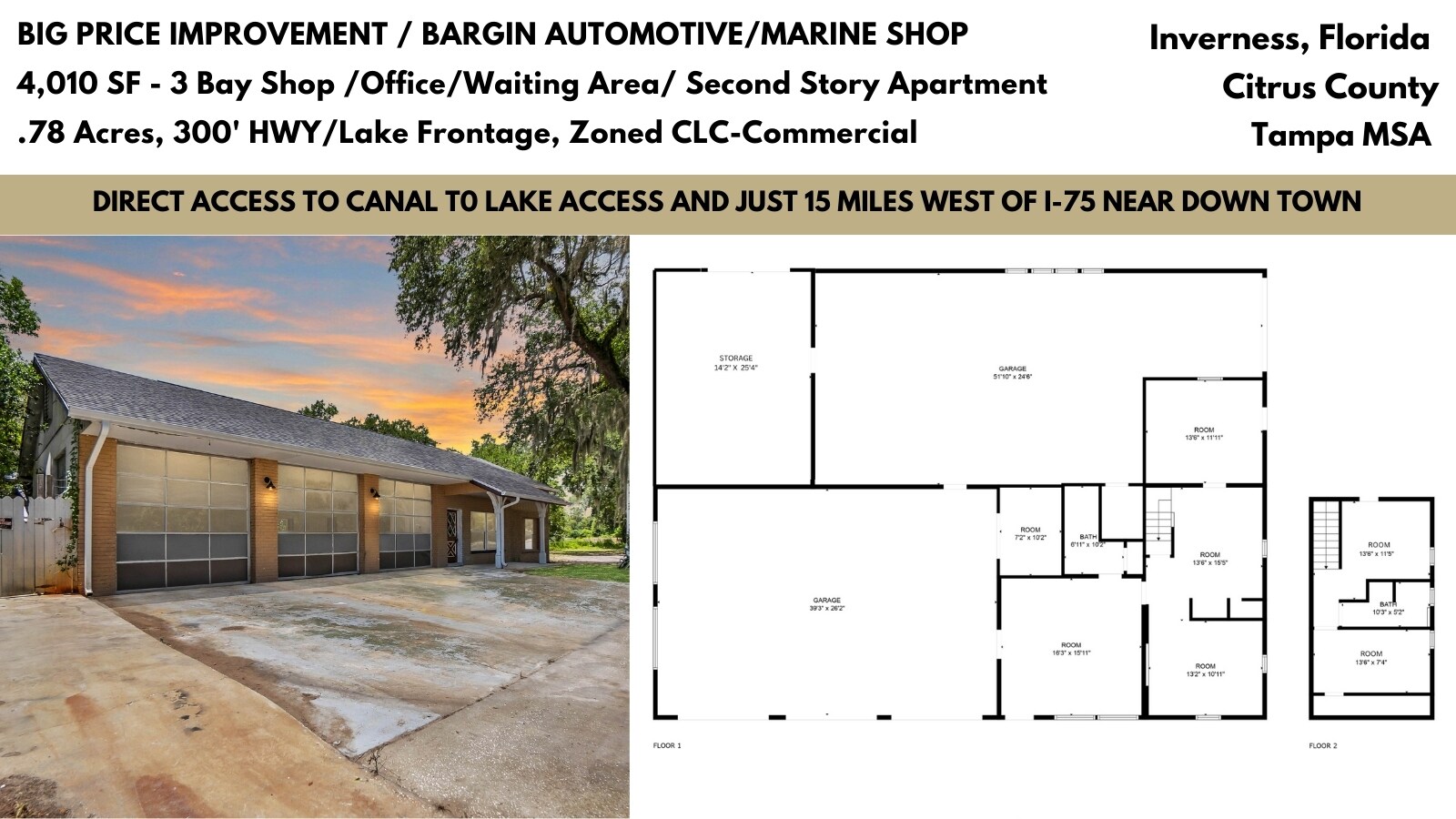 8929 E Gulf To Lake Hwy, Inverness, FL à vendre Photo principale- Image 1 de 46