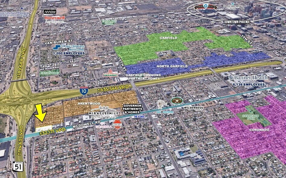 SR-51 & McDowell Rd SWC, Phoenix, AZ à vendre - Photo du bâtiment - Image 2 de 3