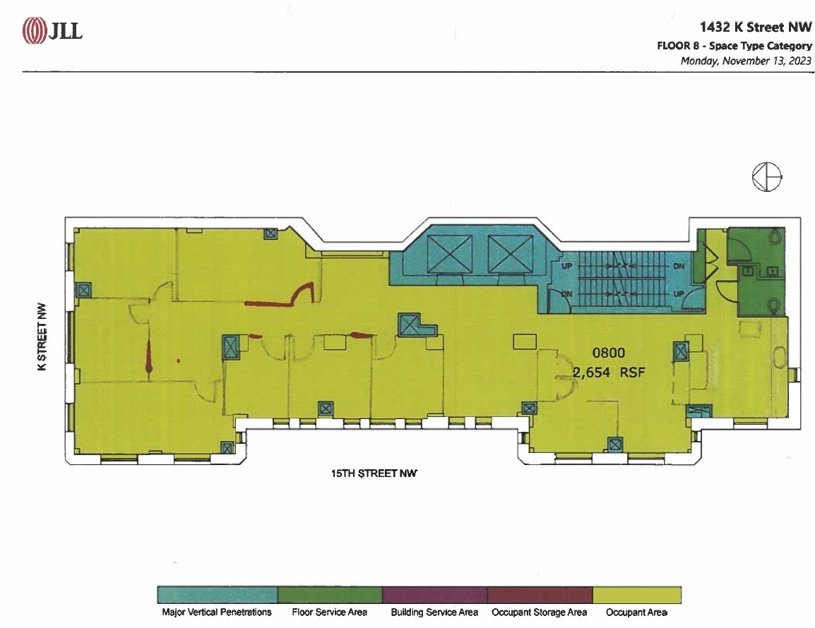 1432 K St NW, Washington, DC à louer Plan d’étage- Image 1 de 1