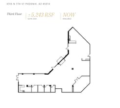 4745 N 7th St, Phoenix, AZ à louer Plan d’étage- Image 1 de 1