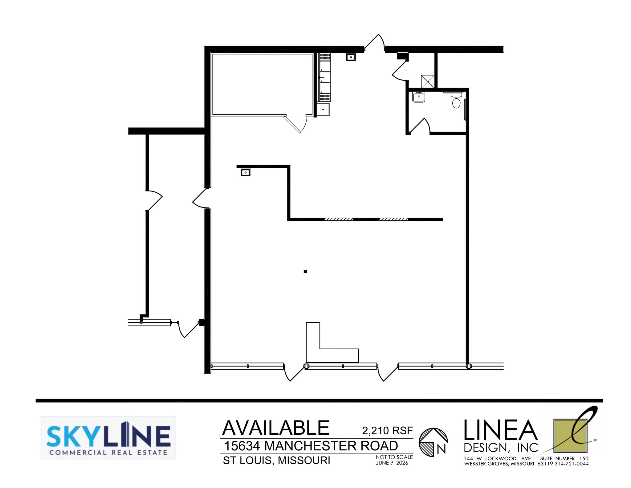 15620-15648 Manchester Rd, Ellisville, MO à louer Plan de site- Image 1 de 1