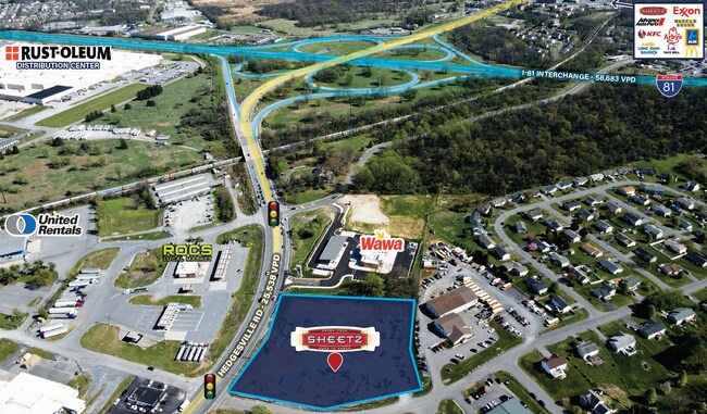 Plus de détails pour 993 Hedgesville Rd, Martinsburg, WV - Commerce de détail à vendre