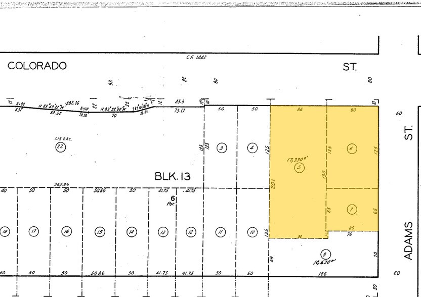 1012-1024 E Colorado St, Glendale, CA for lease - Plat Map - Image 2 of 6
