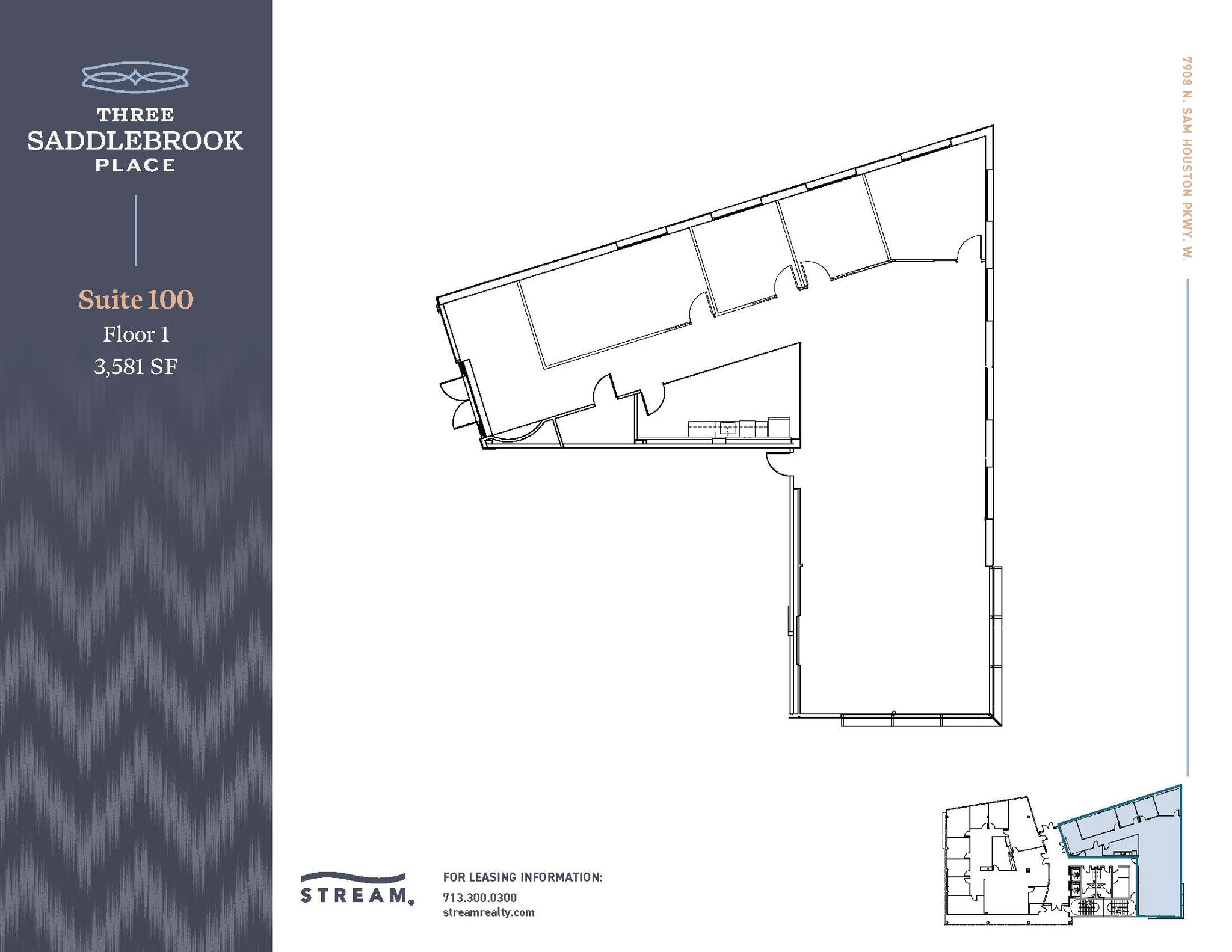 7908 N Sam Houston Pky W, Houston, TX for lease Floor Plan- Image 1 of 1