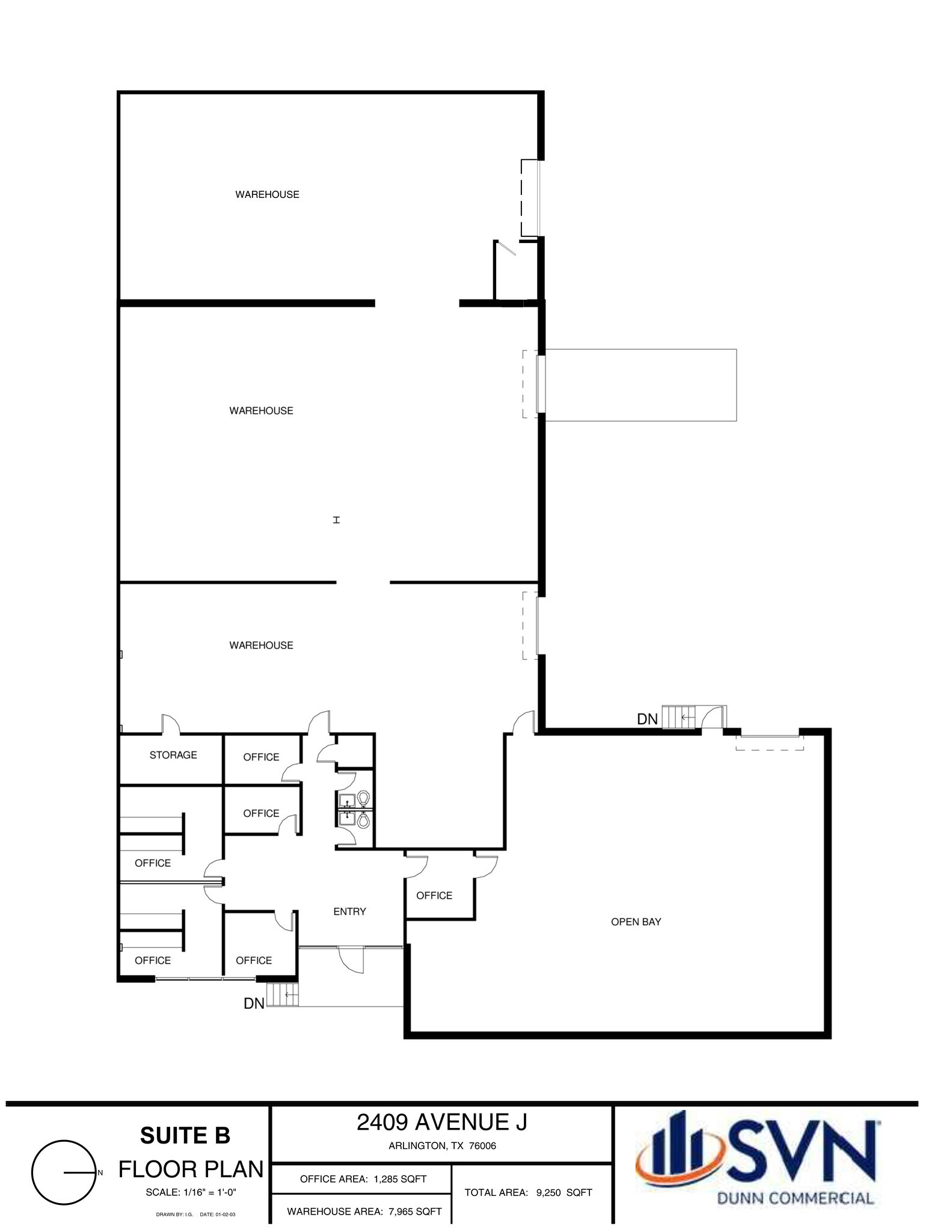 2401 Avenue J, Arlington, TX for lease Site Plan- Image 1 of 1