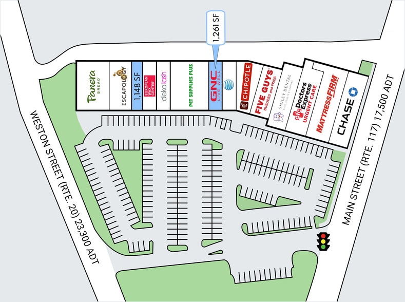 1006-1036 Main St, Waltham, MA for lease - Site Plan - Image 2 of 7