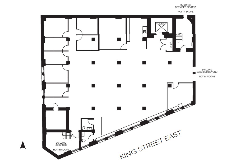334-346 King St E, Toronto, ON à louer Plan d’étage- Image 1 de 1
