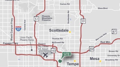 2850 S Roosevelt St, Tempe, AZ - AERIAL  map view