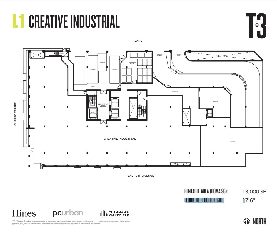 123 E 6 Ave, Vancouver, BC for lease Floor Plan- Image 1 of 1