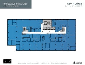 1100 Wayne Ave, Silver Spring, MD à louer Plan d’étage- Image 1 de 1