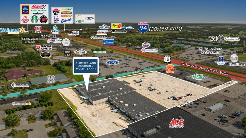 1110-1122 N Superior Ave, Tomah, WI for sale - Building Photo - Image 2 of 5