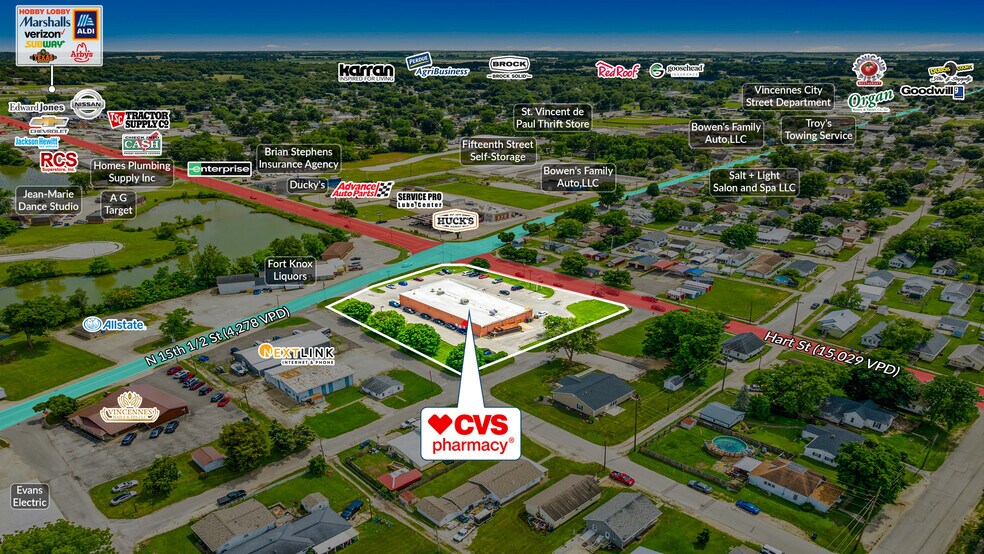 1500 Hart St, Vincennes, IN à vendre - Photo du bâtiment - Image 2 de 5