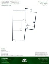 23181 Verdugo Dr, Laguna Hills, CA à louer Plan d’étage- Image 1 de 1