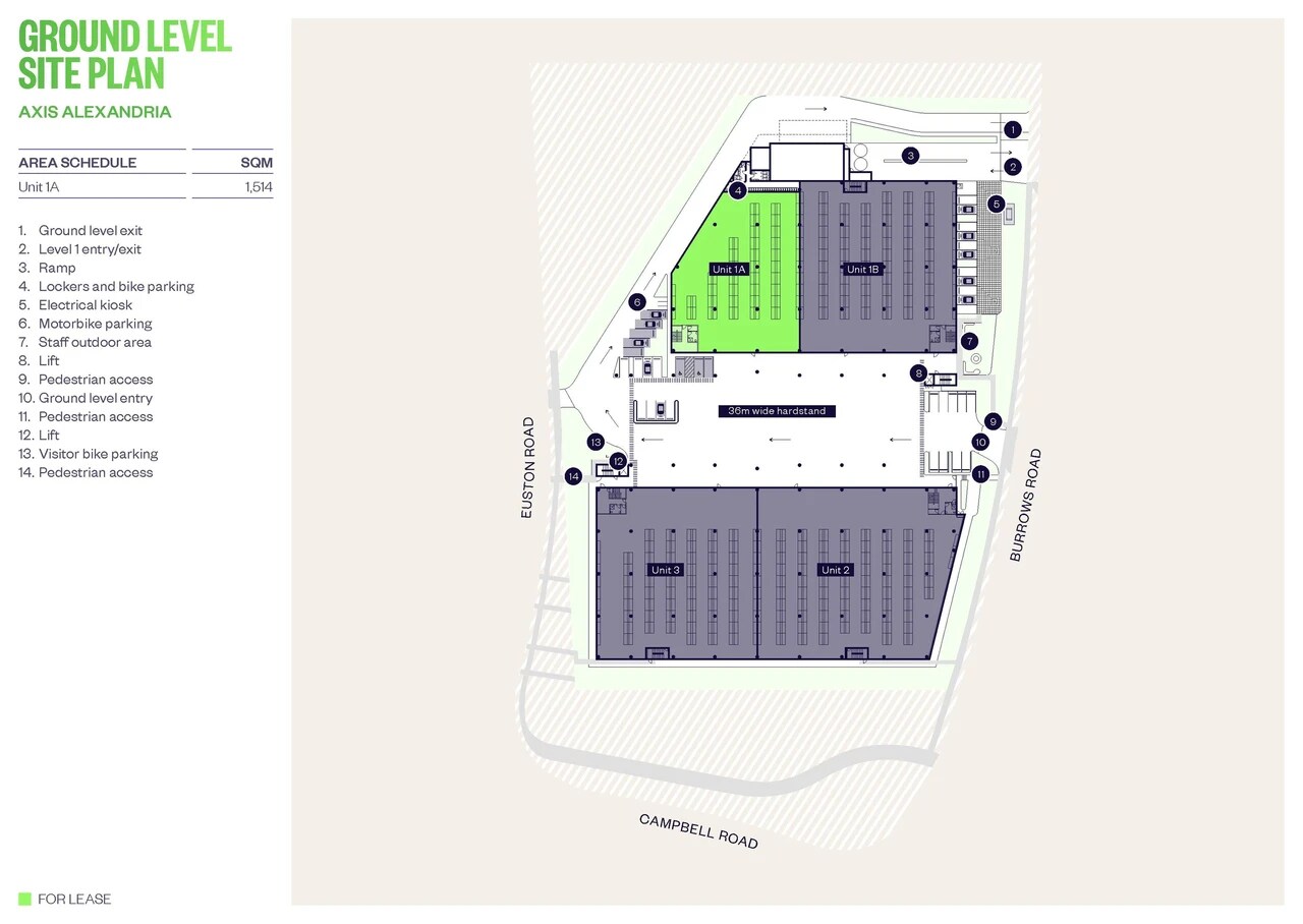 45 Burrows Rd, Alexandria for lease Floor Plan- Image 1 of 2