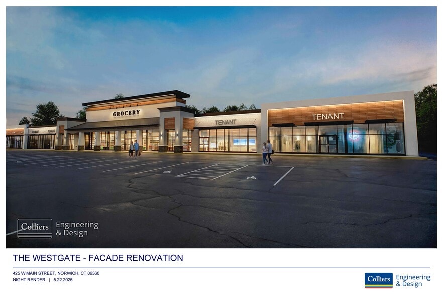 411-431 W Main St, Norwich, CT for lease - Building Photo - Image 2 of 9