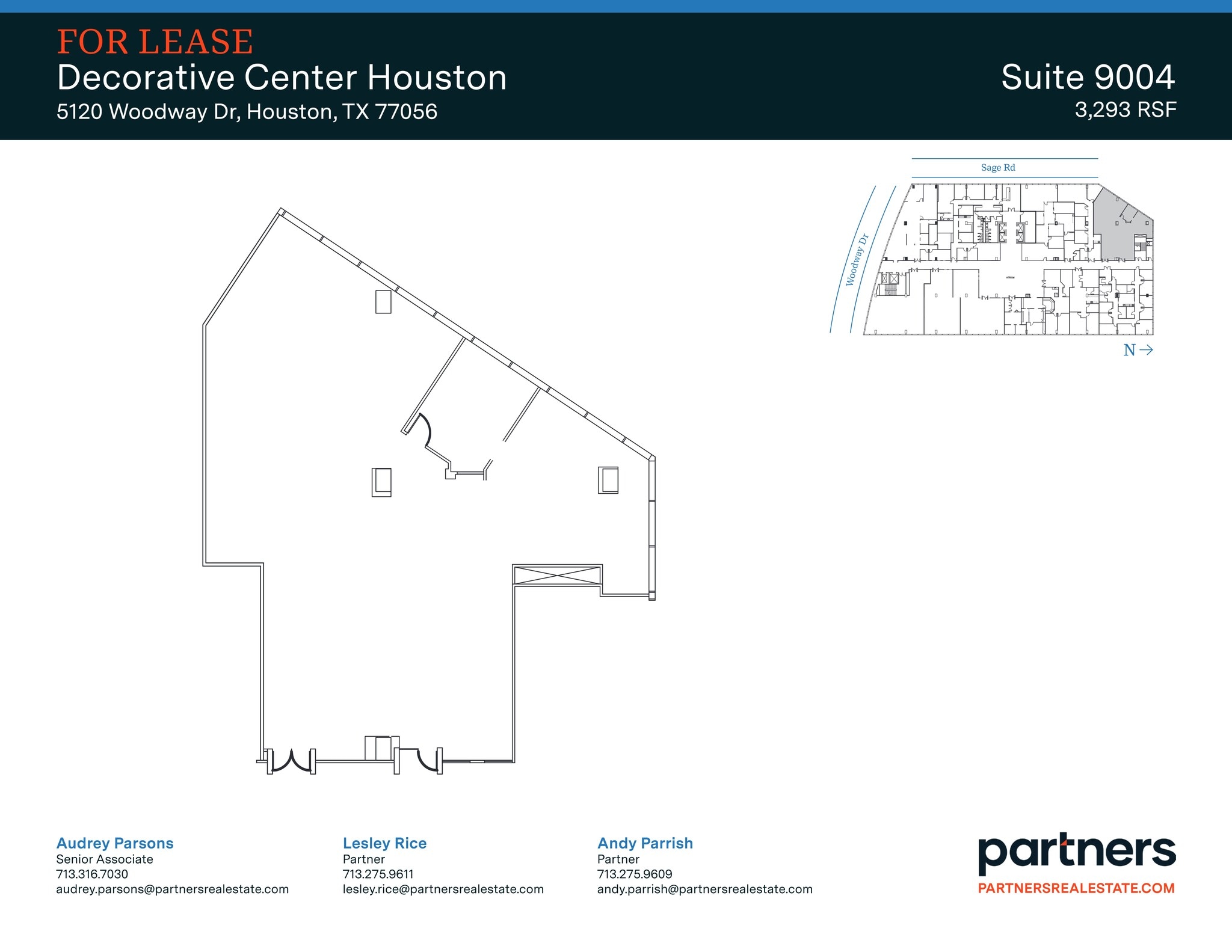5120 Woodway Dr, Houston, TX à louer Plan de site- Image 1 de 1