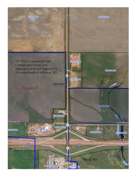 Terrain dans Beach, ND à vendre - Plan de site - Image 1 de 9