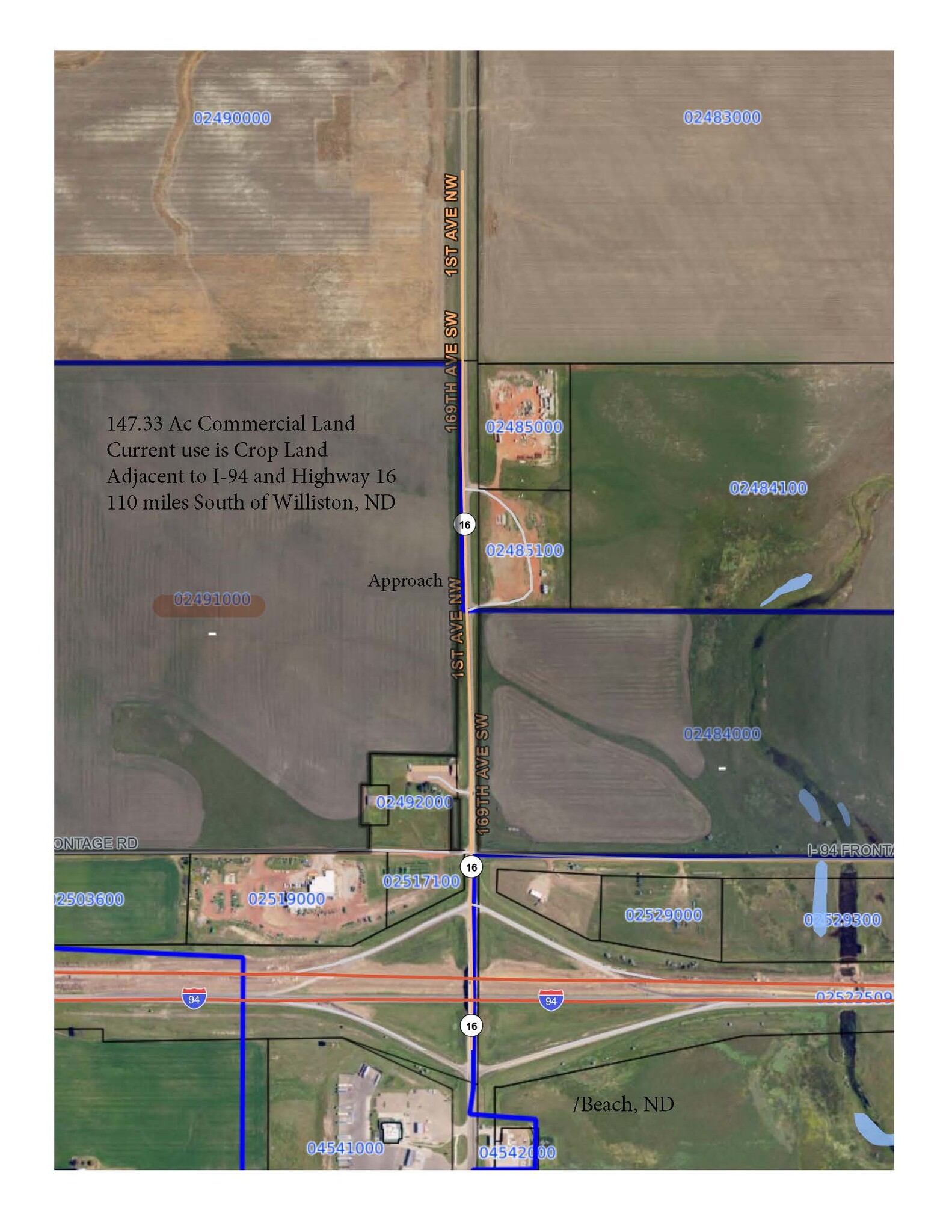 Terrain dans Beach, ND à vendre Plan de site- Image 1 de 10