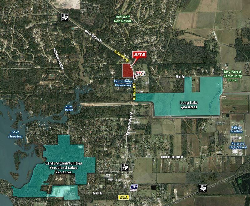 Fm 2100 & Huffman Cleveland Rd, Huffman, TX for sale Aerial- Image 1 of 1