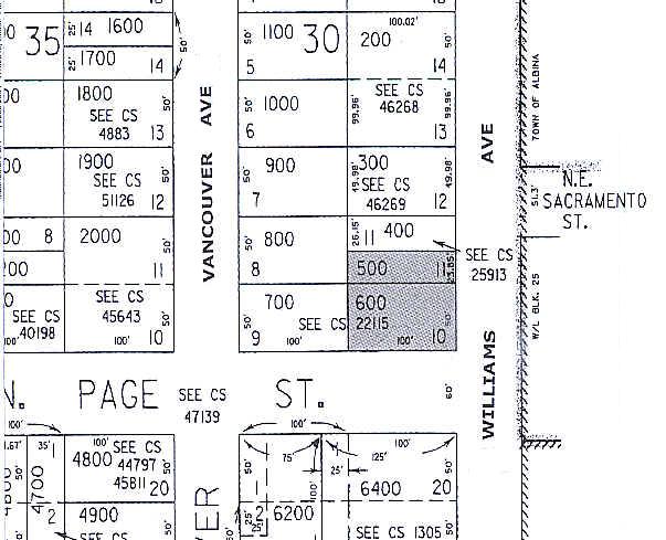 2323 N Williams Ave, Portland, OR à vendre - Plan cadastral - Image 3 de 6