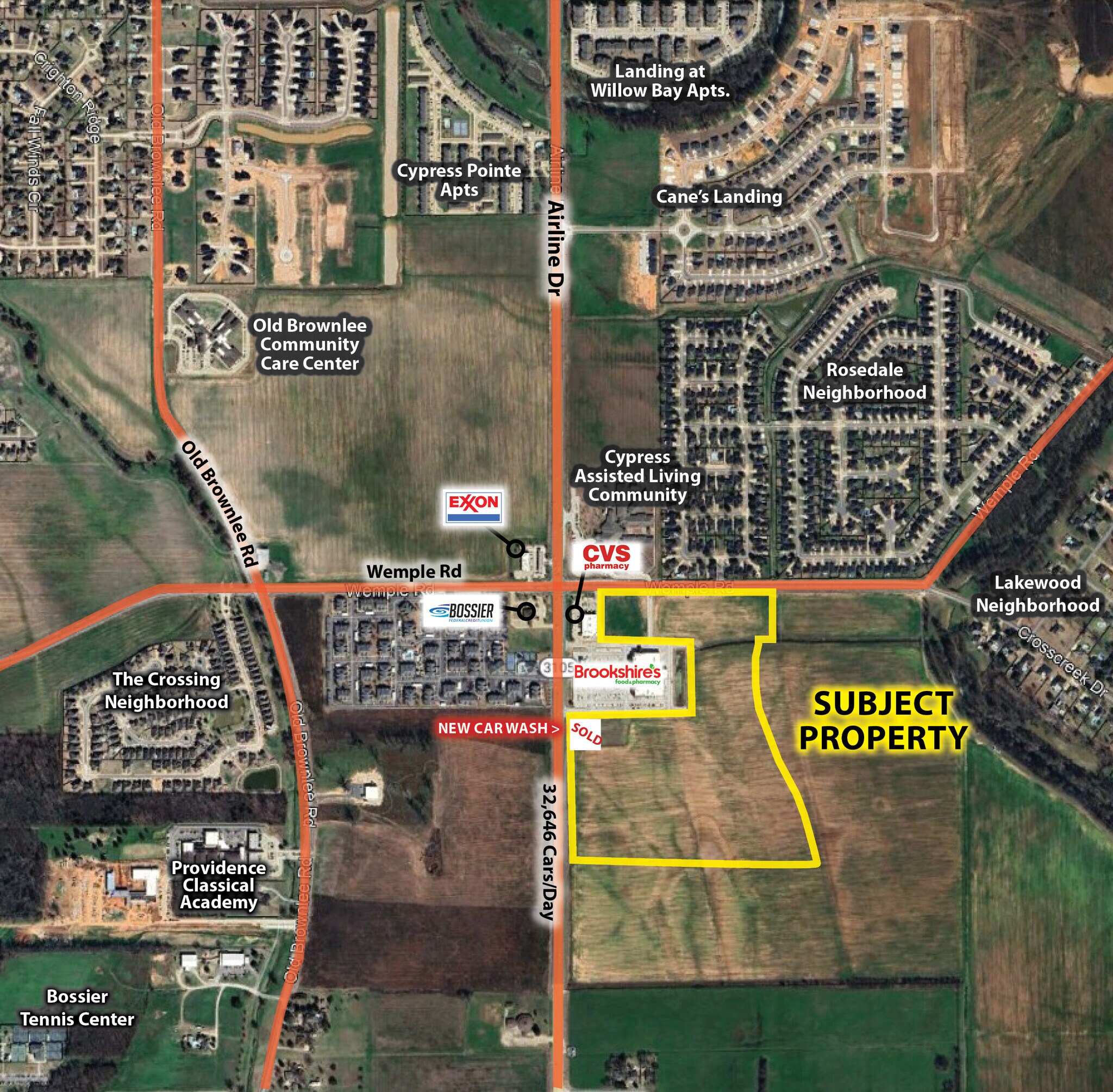 Airline Drive-26 Acres, Bossier City, LA for sale Building Photo- Image 1 of 6