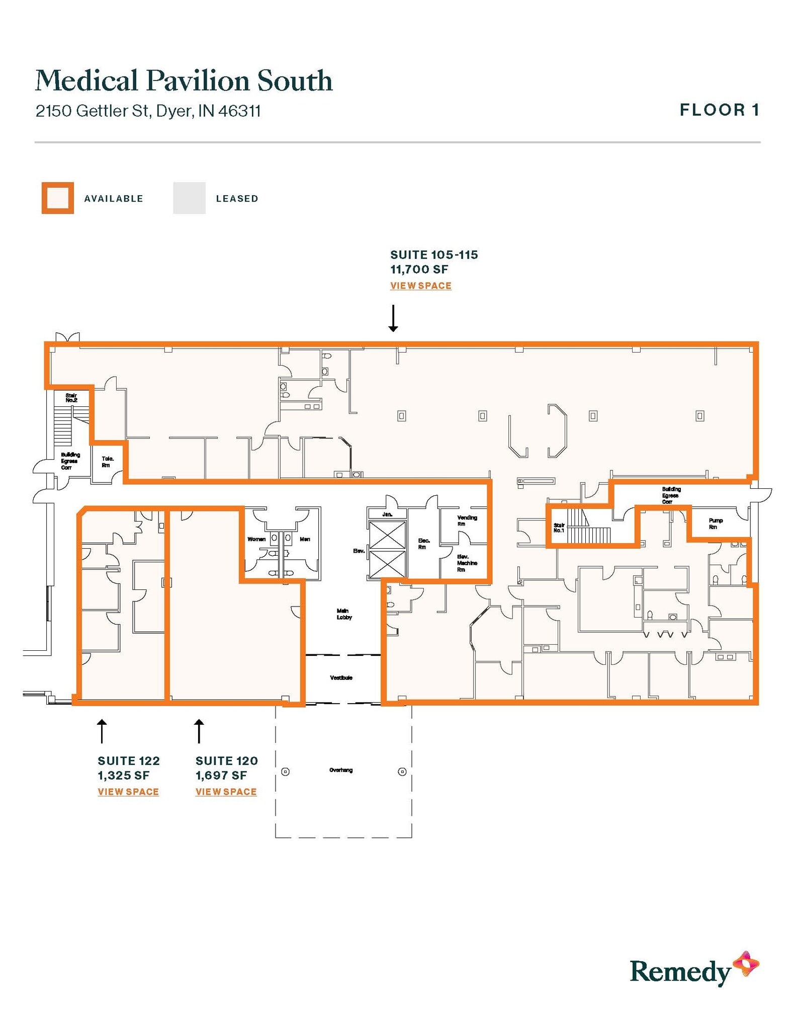 2150 Gettler St, Dyer, IN for lease Floor Plan- Image 1 of 1