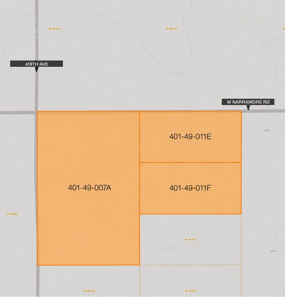 SEC Narramore Rd & 419th Ave, Buckeye, AZ à vendre - Plan cadastral - Image 2 de 2