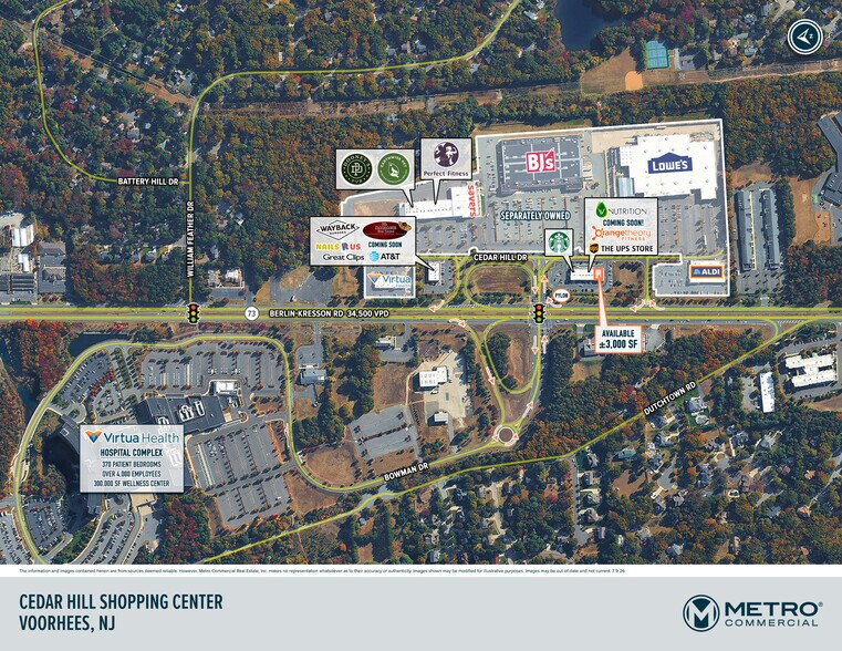 148 Route 73, Voorhees, NJ for lease - Building Photo - Image 2 of 9