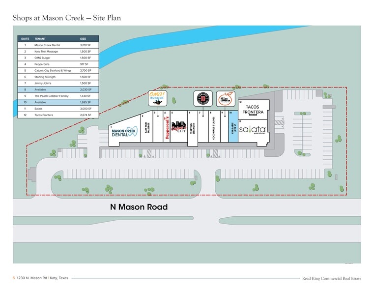 1230 N Mason Rd, Katy, TX for lease - Site Plan - Image 2 of 2